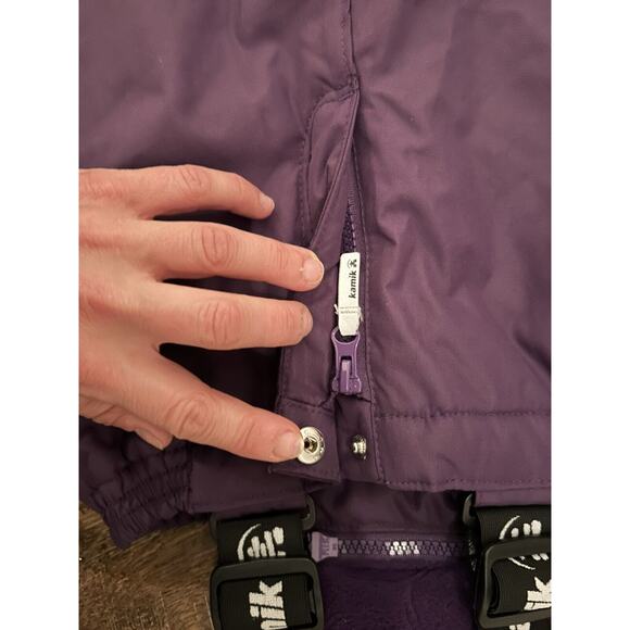 Kamik Kids Purple Snow Pants - Picture 5 of 10